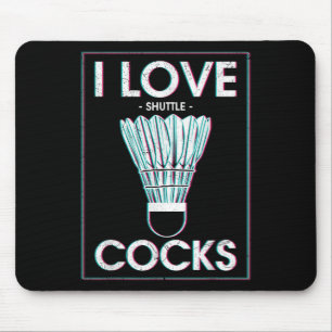 Badminton ich liebe S Badminton Badminton Spieler Mousepad