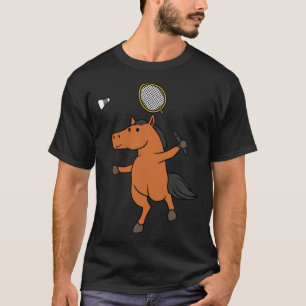 Badminton Ironic Sports Animal Pullo T-Shirt