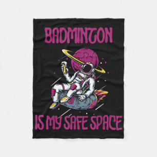 Badminton ist mein abgesicherter Raum, Astronaut-R Fleecedecke