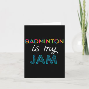Badminton ist mein Badminton-Design Karte