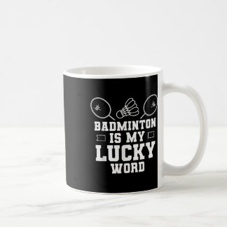 Badminton ist mein Glücksspiel-Team-Coach-Shuttle- Kaffeetasse