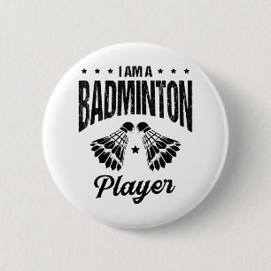Badminton ist mein Leben Badminton Spieler Shuttle Button