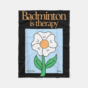 Badminton ist therapeutisches Racket Sport Stress Fleecedecke