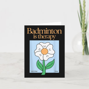 Badminton ist therapeutisches Racket Sport Stress Karte