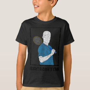 Badminton Junge Schläger Sport Mann Schläge T-Shirt