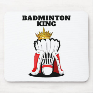 Badminton King Mens Badminton Player Shirt Boys Ba Mousepad