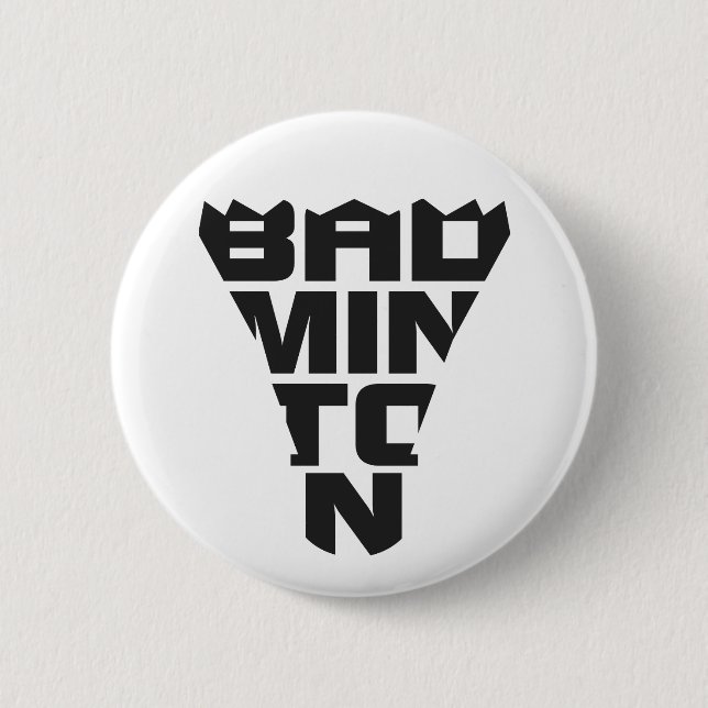 Badminton-Knopf Button (Vorderseite)