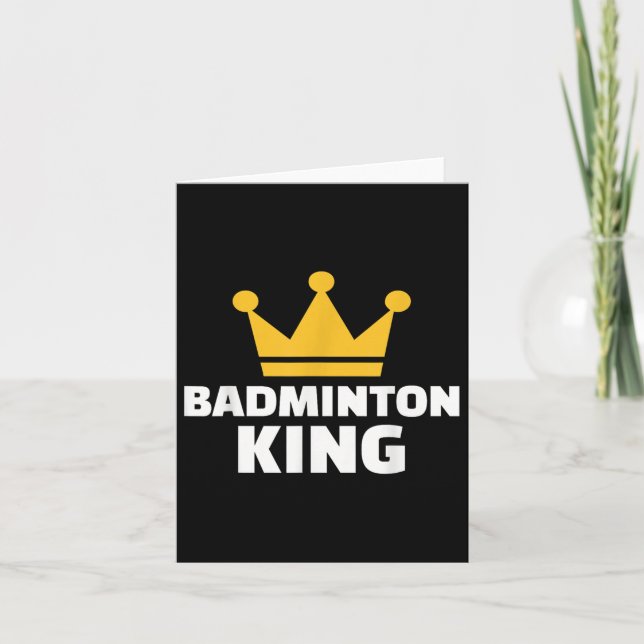 Badminton König  Karte (Vorderseite)