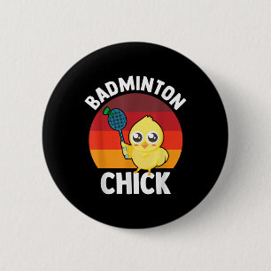 Badminton Küken Badminton Spieler Shuttle Sport Sm Button