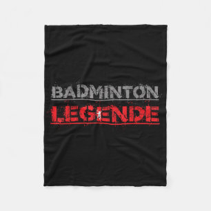 Badminton Legend Funny Badminton Geschenk Shuttle Fleecedecke