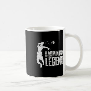 Badminton Legend Racket Shuttle Badminton Player Kaffeetasse