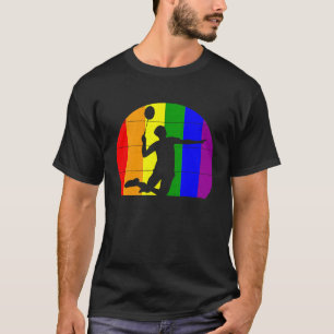Badminton LGBTQ für männliche Spieler Gay Sport T-Shirt