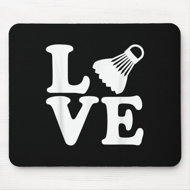 Badminton Liebe  Mousepad (Vorne)