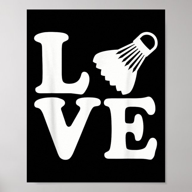 Badminton Liebe  Poster (Vorne)