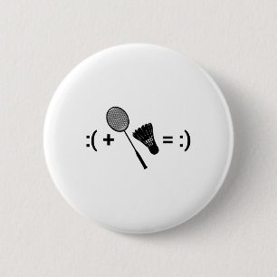Badminton Liebe Shuttle Schläger Sport Badminton Button