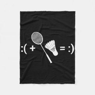 Badminton Liebe Shuttle Schläger Sport Badminton Fleecedecke