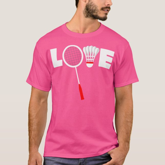 Badminton-Liebe T-Shirt (Vorderseite)
