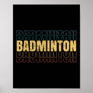 Badminton Liebe Team Player Coach Poster