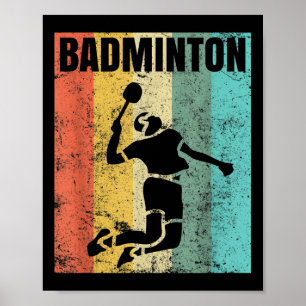 Badminton-Liebes-Team-Spieler-Trainer Poster