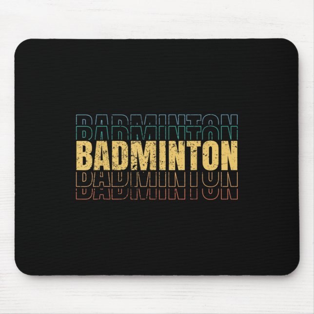 Badminton-Liebes-Teamspieler-Trainer  Mousepad (Vorne)