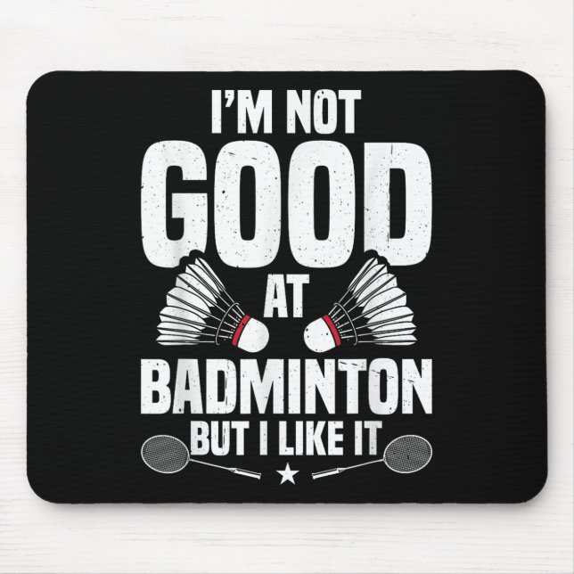 Badminton-Liebhaber-Team-Shuttle-Trainer Badminton Mousepad (Vorne)