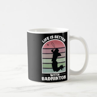 Badminton Life Funny Shuttle Retro Game Kaffeetasse