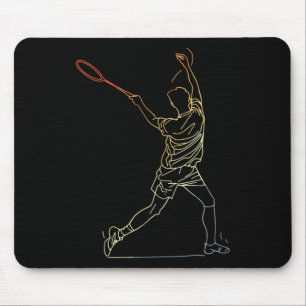 Badminton Linie Art Indoor Sport Mousepad
