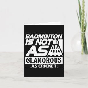 Badminton Lover Funny - Badminton ist nicht so Gla Karte