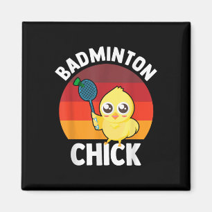 Badminton Mädchen Badminton Spieler Shuttle Sport Magnet