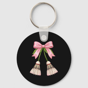Badminton Mädchen Frauen Kokette Rosa Schleife Bad Schlüsselanhänger