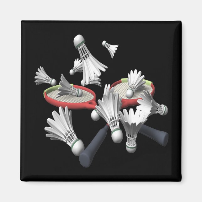 Badminton Magnet (Vorne)