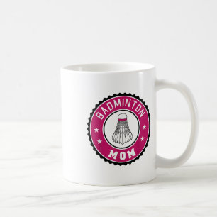 Badminton-Mama-Spielerin-Schläger-Sportliebhaberin Kaffeetasse