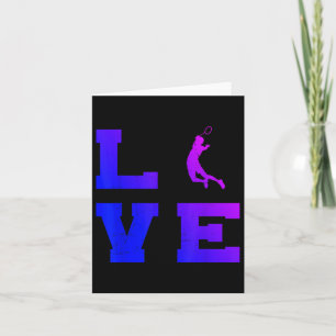 Badminton Männer Frauen Badminton Spieler Federbal Karte