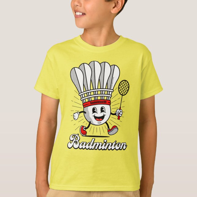 Badminton Mascot Classic T-Shirt (Vorderseite)