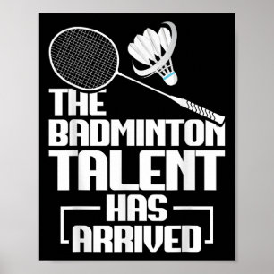 Badminton-Match-Talent-Shuttle-Spieler Badminton Poster