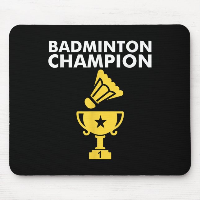 Badminton-Meister Birdie  Mousepad (Vorne)