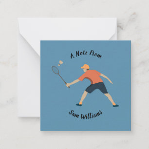 Badminton Mitteilungskarte