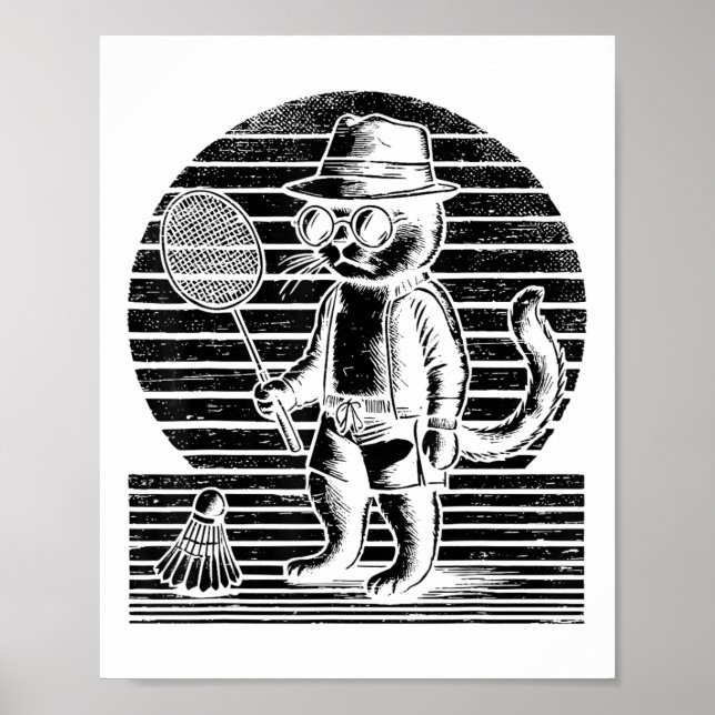 Badminton Ninja Shuttle  Poster (Vorne)