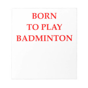 BADMINTON NOTIZBLOCK