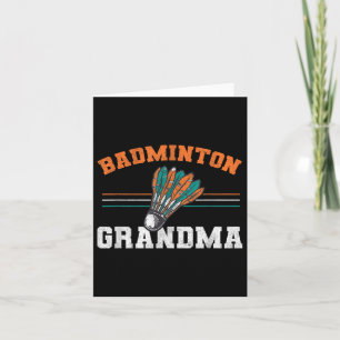 Badminton Oma Großmutter Birdie Women Badmint Karte