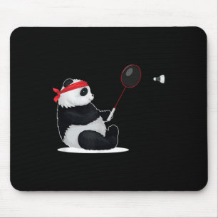 Badminton Panda Lustig Süß Sport Humor Federball A Mousepad