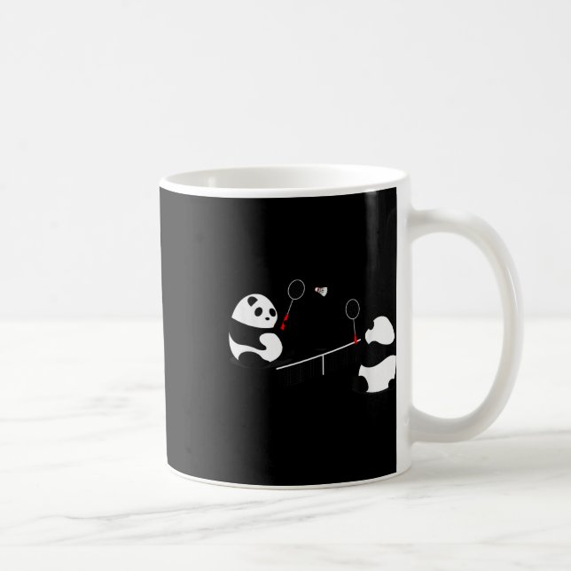 Badminton Panda Volley  Kaffeetasse (Rechts)