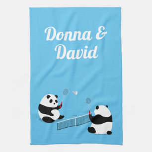 Badminton Pandas Sporttuch Geschirrtuch