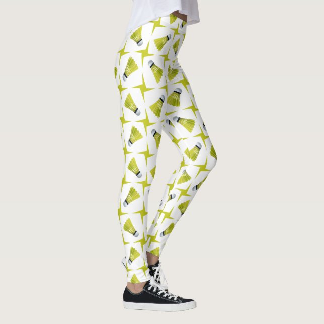 Badminton Pattern - Badminton-Leggings - Shuttle Leggings (Rechts)