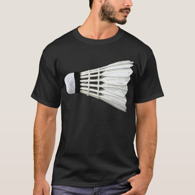 Badminton-Piepmatz Shuttlecock T-Shirt (Vorderseite)