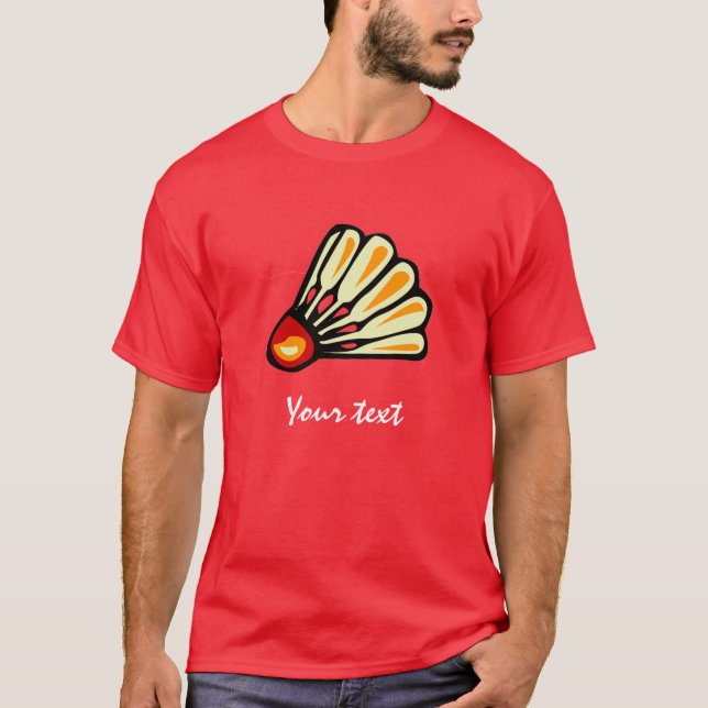 Badminton-Piepmatz T-Shirt (Vorderseite)