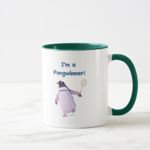 Badminton-Pinguin Tasse