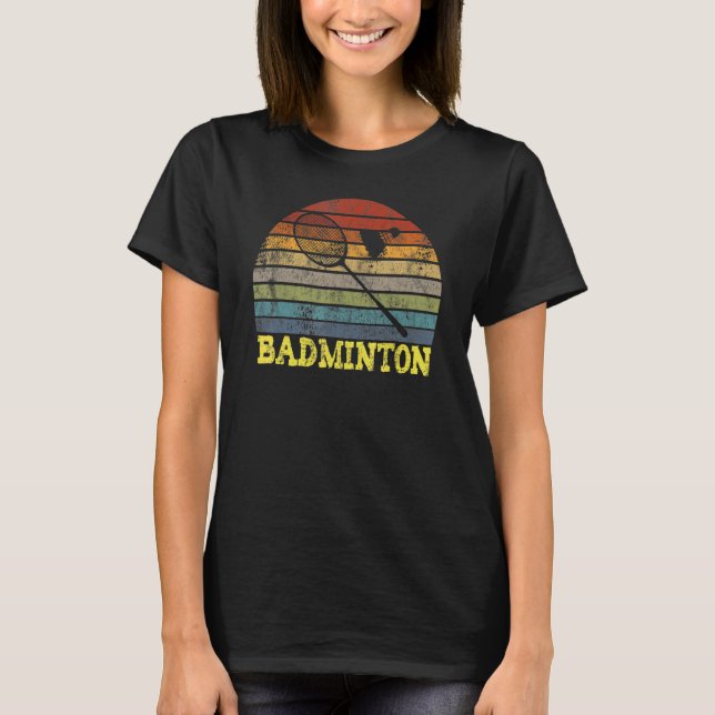 Badminton Player Badminton Design T-Shirt (Vorderseite)