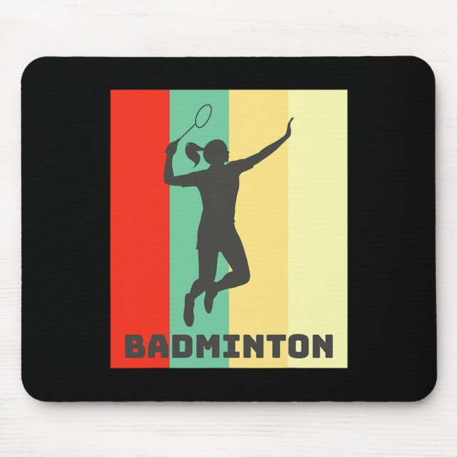 Badminton Player Badminton Lover Mousepad (Vorne)