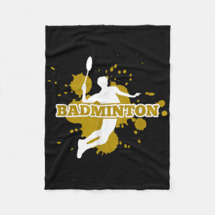 Badminton Player Fleecedecke